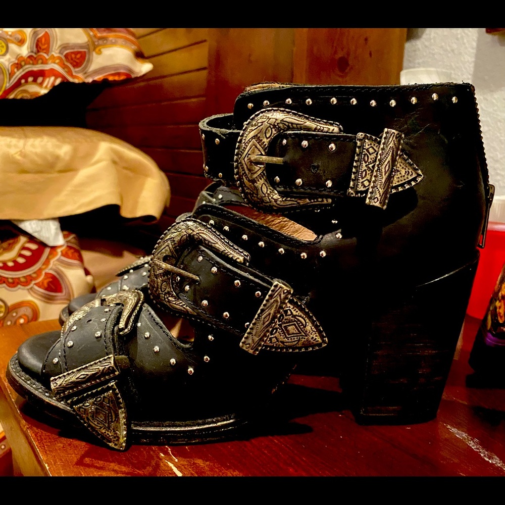 Handmade authentic leather booties